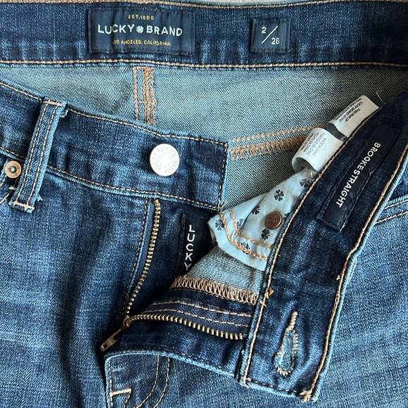 Lucky Brand Brooke Straight Jean Women’s Size 26 Raw Hem‎ - Picture 1 of 11